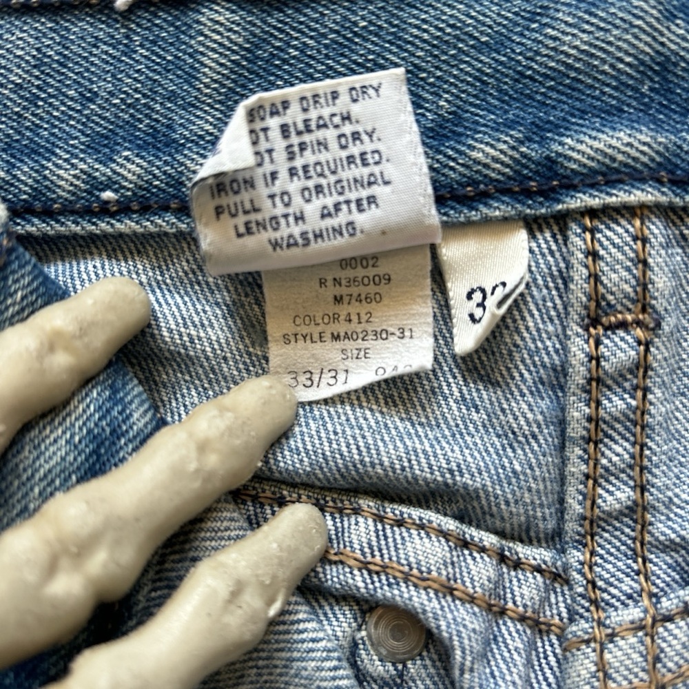 💀 SOLD 💀 Vintage 80s Calvin Klein Denim Jeans Made in USA ~ Size 30 x 30.5 - Picture 6 of 8